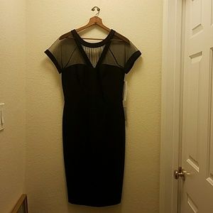 Black sheath dress